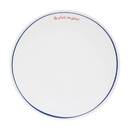 Juego de 6 platos llanos "Petit dej à la française" Porcelana, D.27 cm Azul