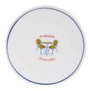 Lote de 6 platos de postre "Fra" Porcelana, D.19 cm Modelo A