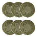 Lote de 6 cuencos "Nyero" Loza, &Oslash;14 cm Beige