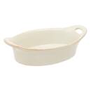Fuente de horno ovalada "Tierra desconocida" Gres, 20,5x11,8 cm, Beige Beige