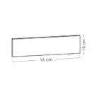 Pack de 7 lamas adhesivas "Vera" Beige, 91x15 cm Beige