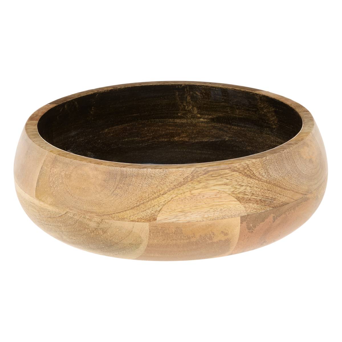 Ensaladera de presentación "Ava" Madera de mango, D.25 cm Negro