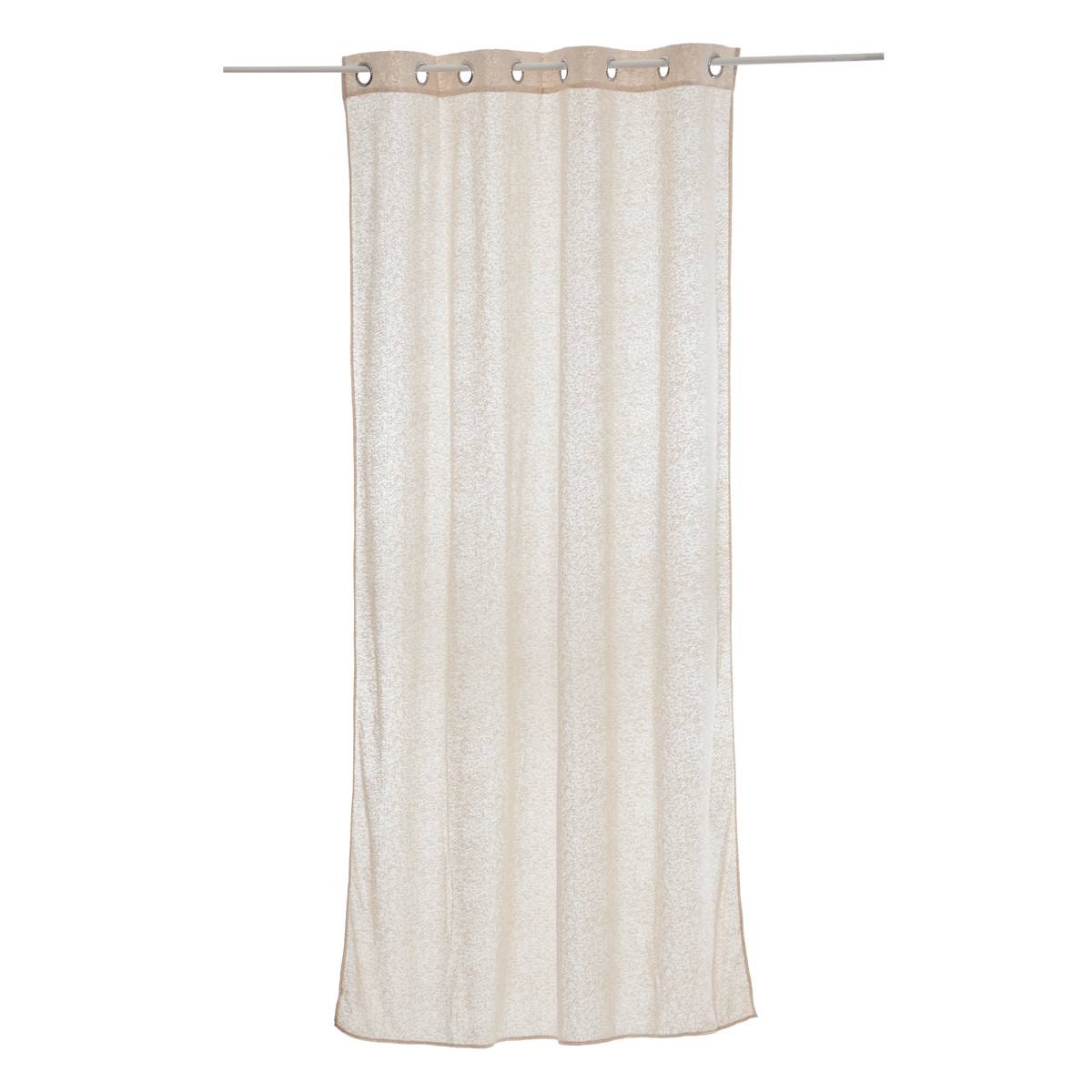 Visillo "Eyda" Lino beige, 240x140 cm Beige lino