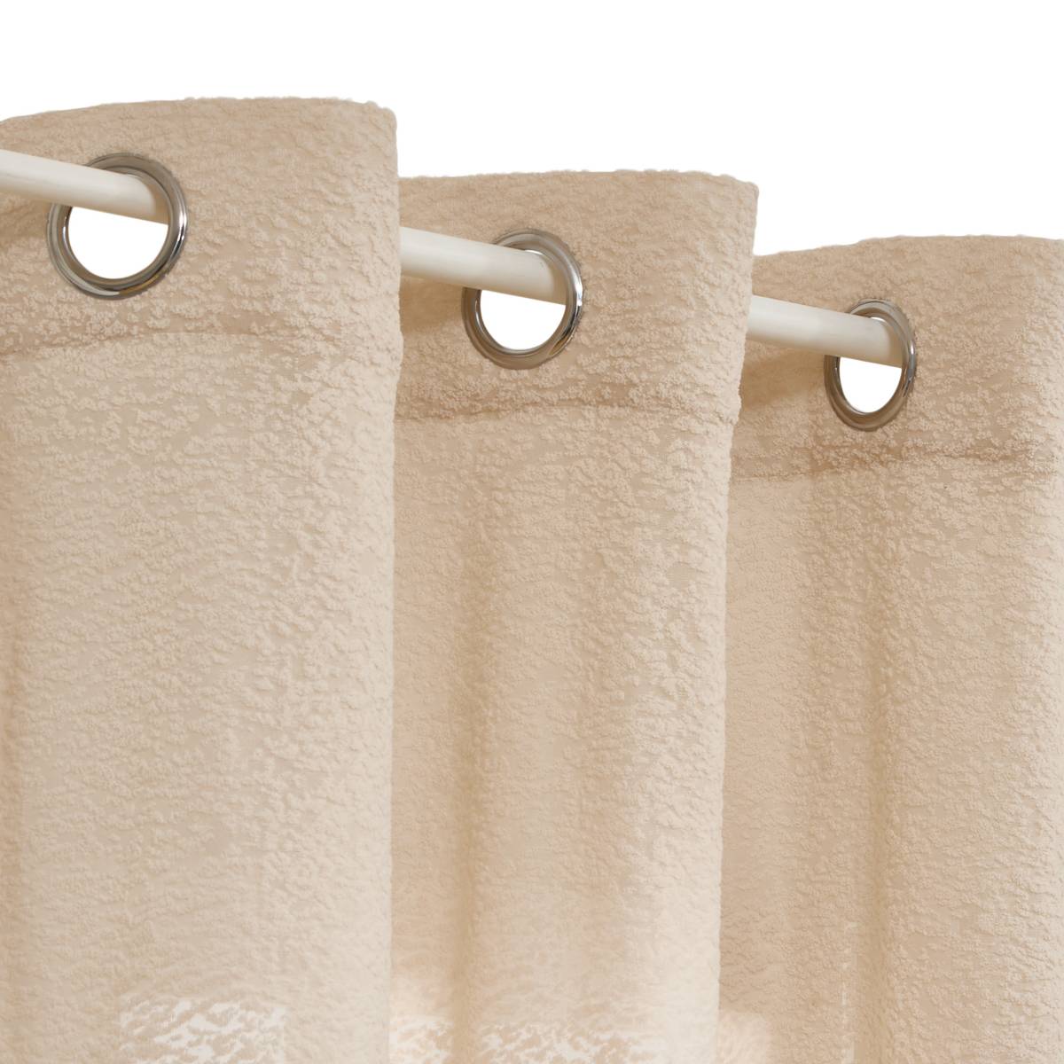 Visillo "Eyda" Lino beige, 240x140 cm Beige lino