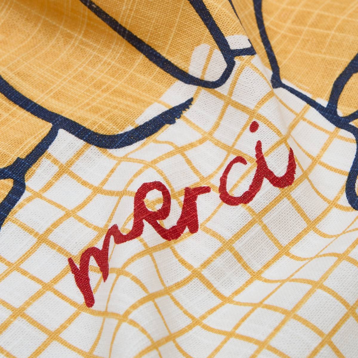 Paño de cocina "Petit dej à la française" Algodón, multicolor, 70x45 cm Multicolor