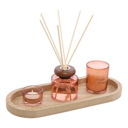 Set de fragancia "numi" vidrio, 23,5x13 cm