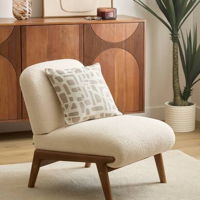 Coj&iacute;n "marlia" lino beige, 40x40 cm