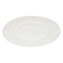 Lote de 6 platos llanos "Camille" Gres, D.27,5 cm Blanco