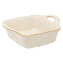 Fuente de horno cuadrada "Tierra desconocida" Gres, 16,5x12,5 cm, Beige Beige