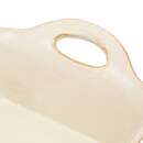 Fuente de horno cuadrada "Tierra desconocida" Gres, 16,5x12,5 cm, Beige Beige