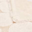 Manta "Boucly" Blanco, 230x180 cm Beige lino