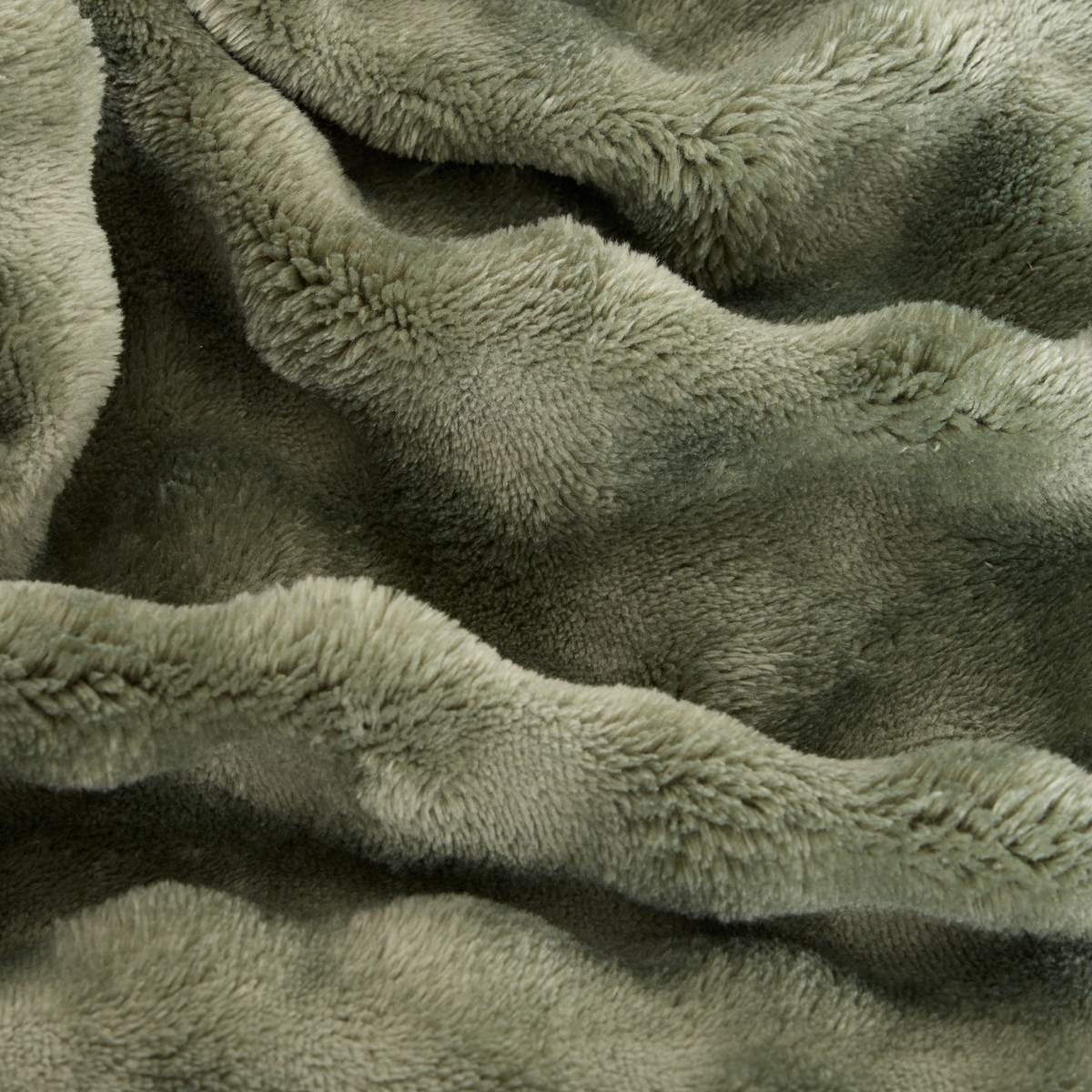 Manta "Zephy" Verde caqui, 150x125 cm Verde caqui