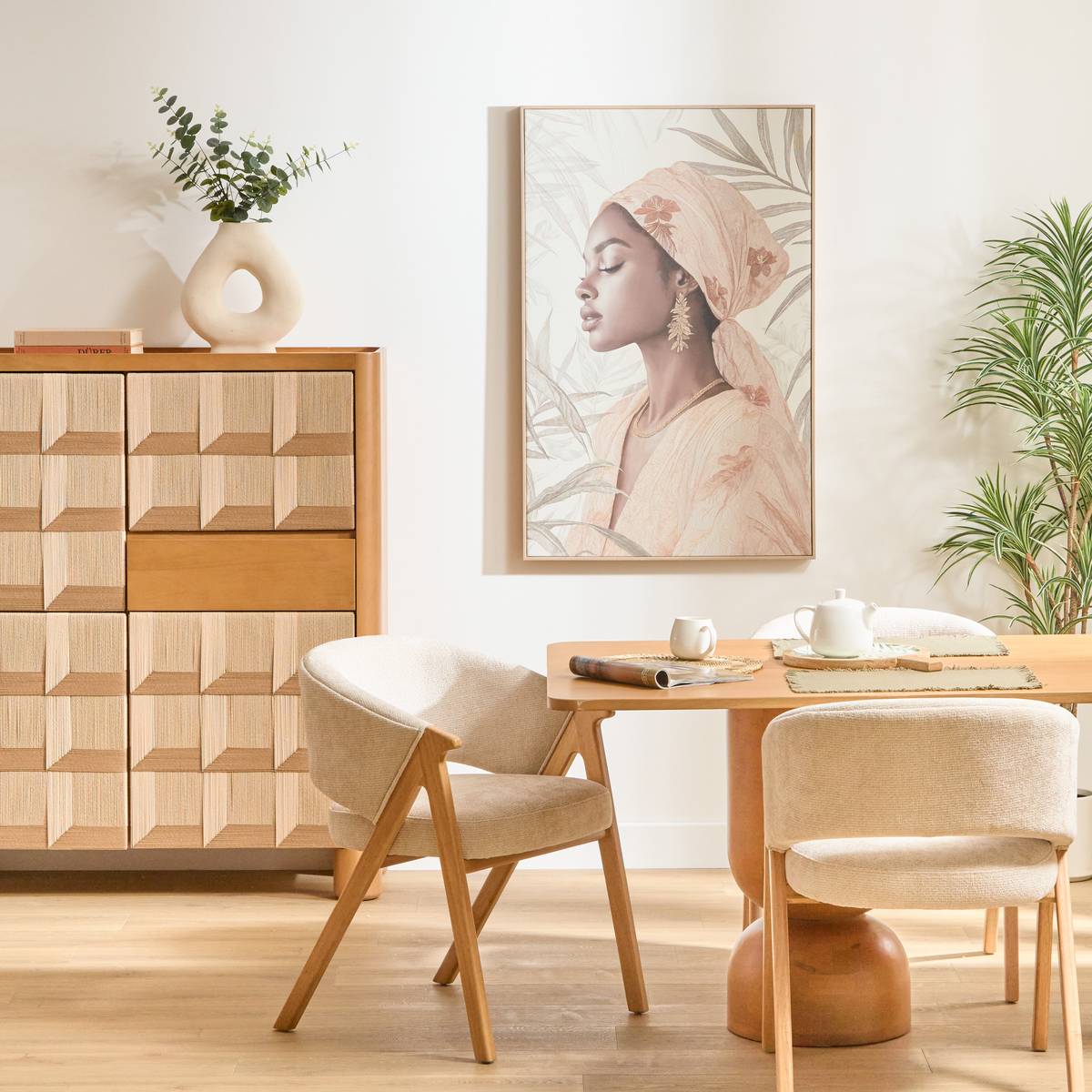 Lienzo 3D "Valerie" 75x116 cm, Beige Beige