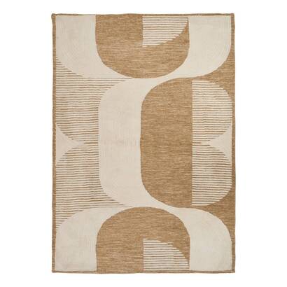 Alfombra "loomia" lino beige, 170x120 cm