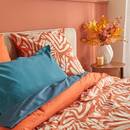 Juego de cama "Homy" Algodón, Naranja, 240x220 cm Naranja