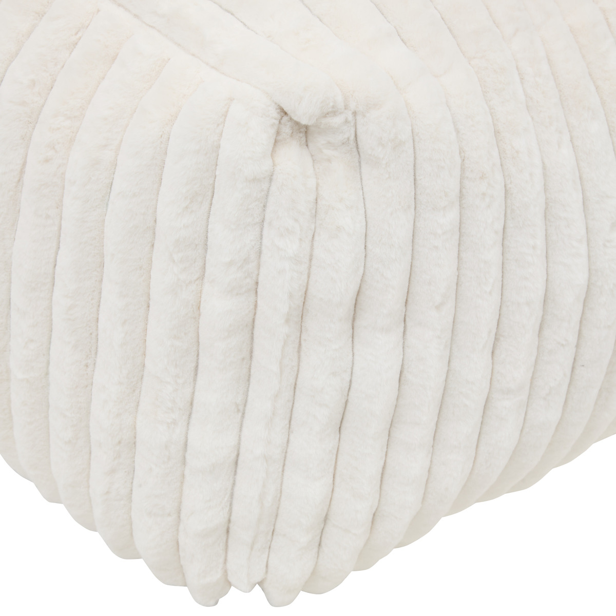 Conjunto sillón XL y puf XL "Muzi" Blanco Blanco