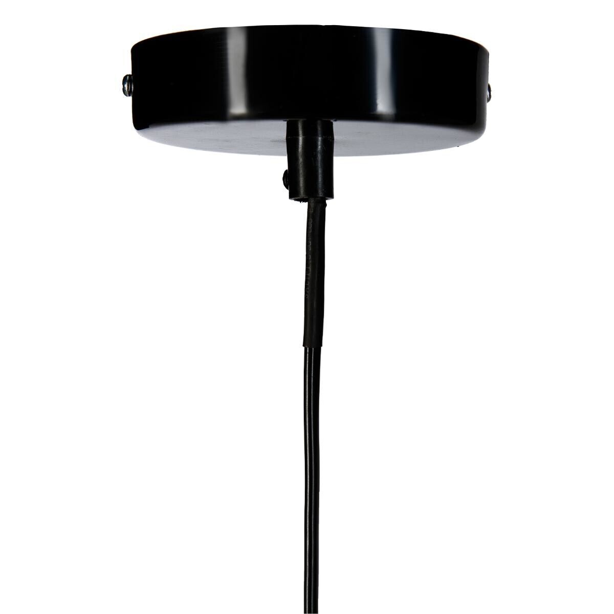 Suspensión de alambre "Drim" Metal negro, D.25 cm Negro