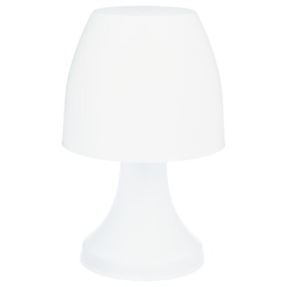 L&aacute;mpara de exterior dokk a pilas blanca h. 27,5 cm