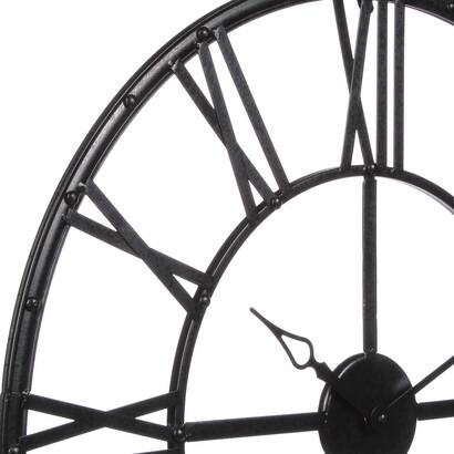 Reloj "andras" metal negro, d.70 cm
