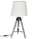 Lámpara trípode "Runo" Beige, H.58 cm Beige