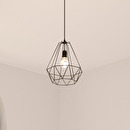 Suspensión de alambre "Drim" Metal negro, D.25 cm Negro