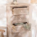 Chifonier de 6 cajones "Charme" 45 x 128 cm Madera natural