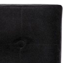 Puf plegable "Lysandre" Terciopelo, Negro, 38x38 cm Negro