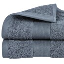 Toalla Algodón, Gris, 50x90 cm, 400 g/m² Gris