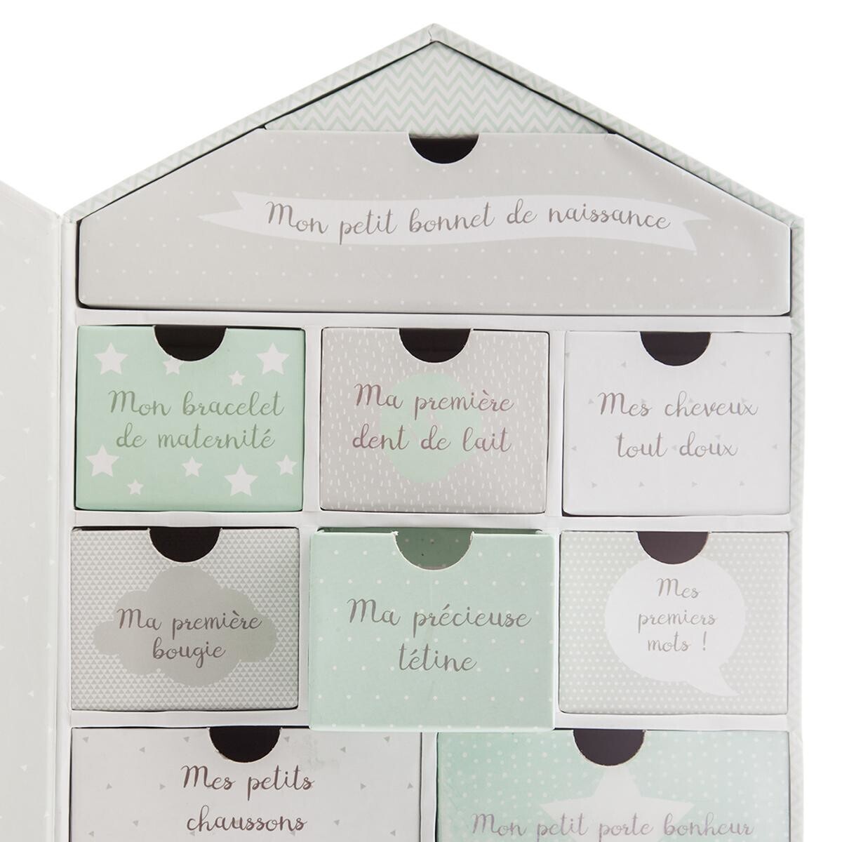 Set de nacimiento "Casa" 21x31 cm Rosa