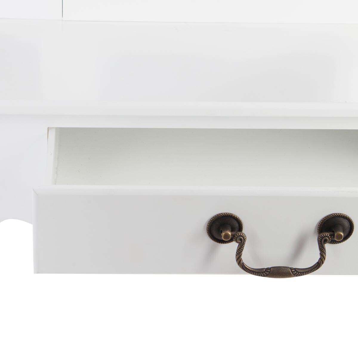 Tocador "Aurell" Blanco, 1 caj&oacute;n Blanco