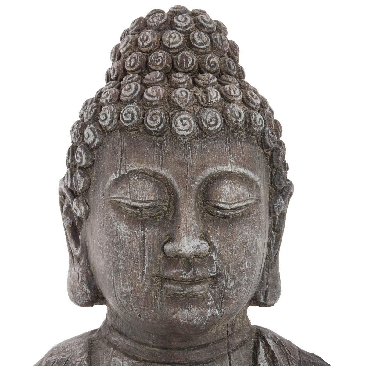 Estatua de busto "Buda" H.48 cm Gris pizarra