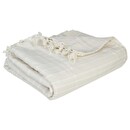 Manta de cama "Anjali" Blanco marfil, 250x230 cm Blanco marfil