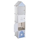 Taquillas de almacenamiento para niños "Columna" Gris, 34x139 cm Gris