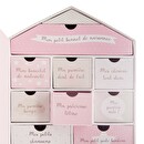 Set de nacimiento "Casa" 21x31 cm Rosa