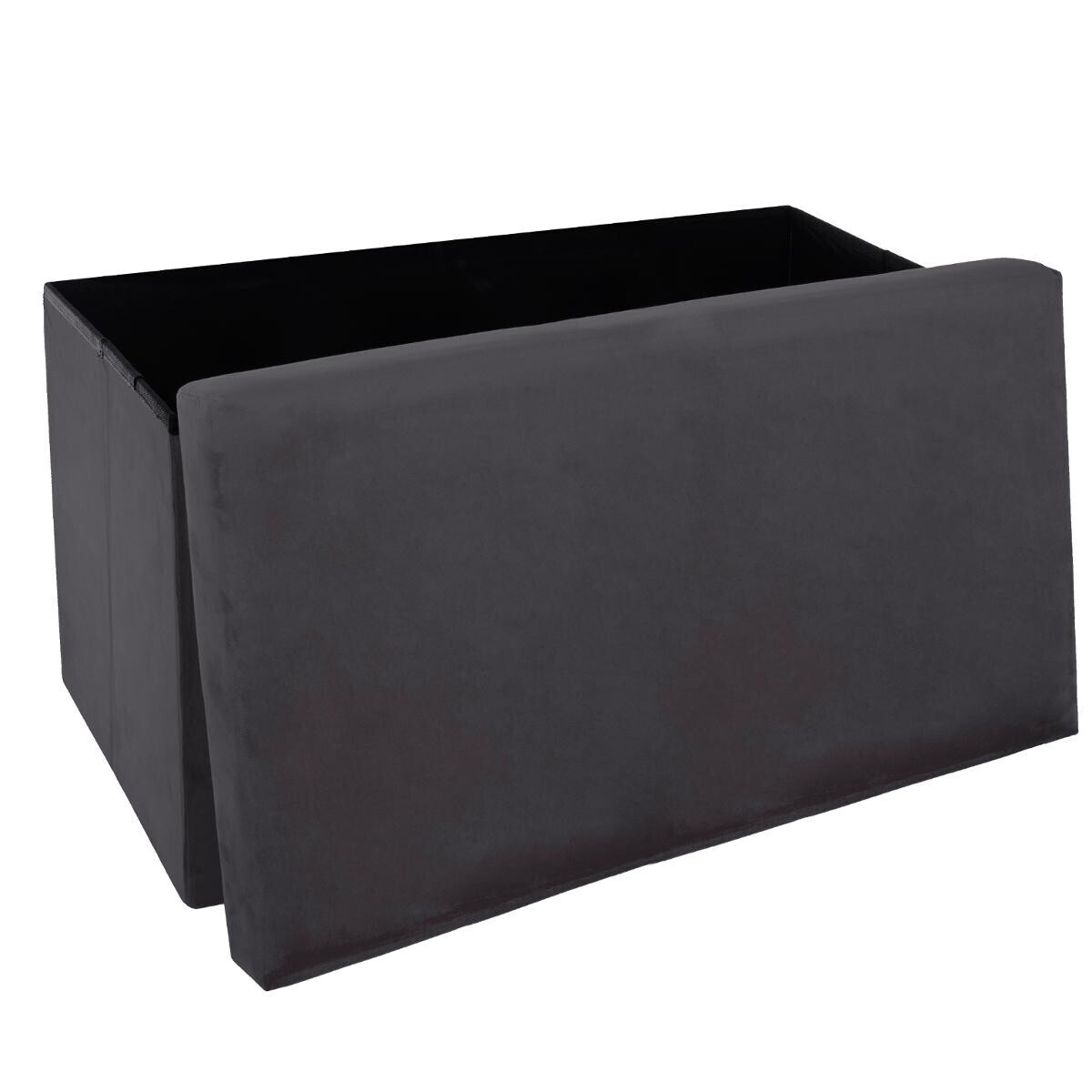 Puf plegable doble 'Tess' Terciopelo, Gris Gris