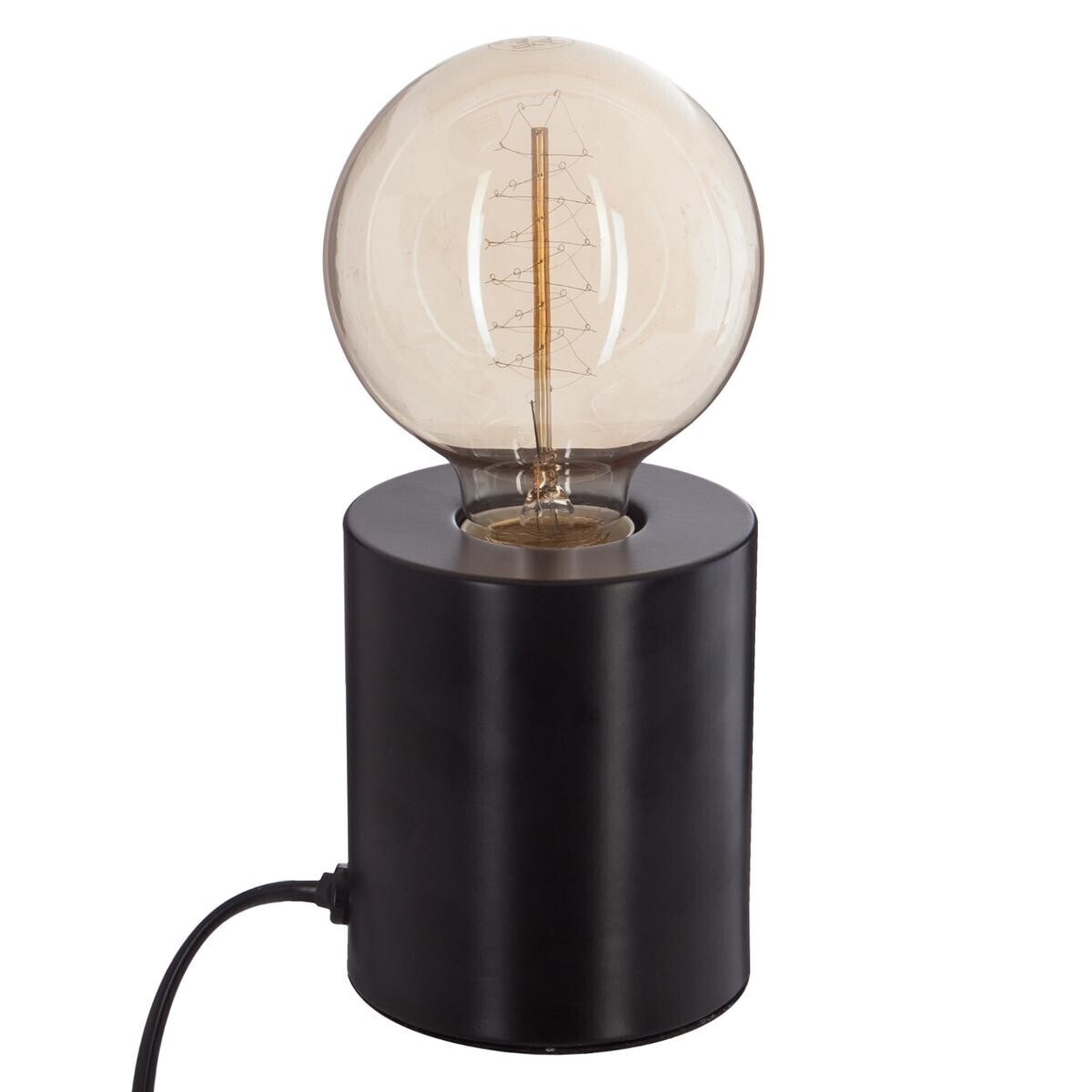 Lámpara de base "Saba" Negro, H.11 cm Negro