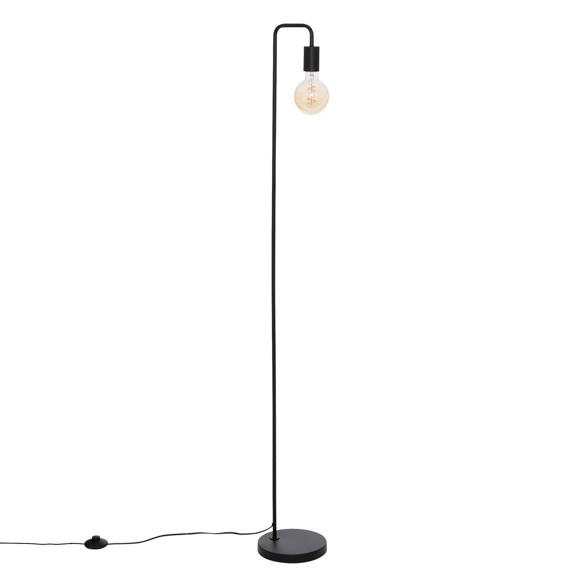 Lámpara de pie "Keli", metal Negro, H.150 cm Negro