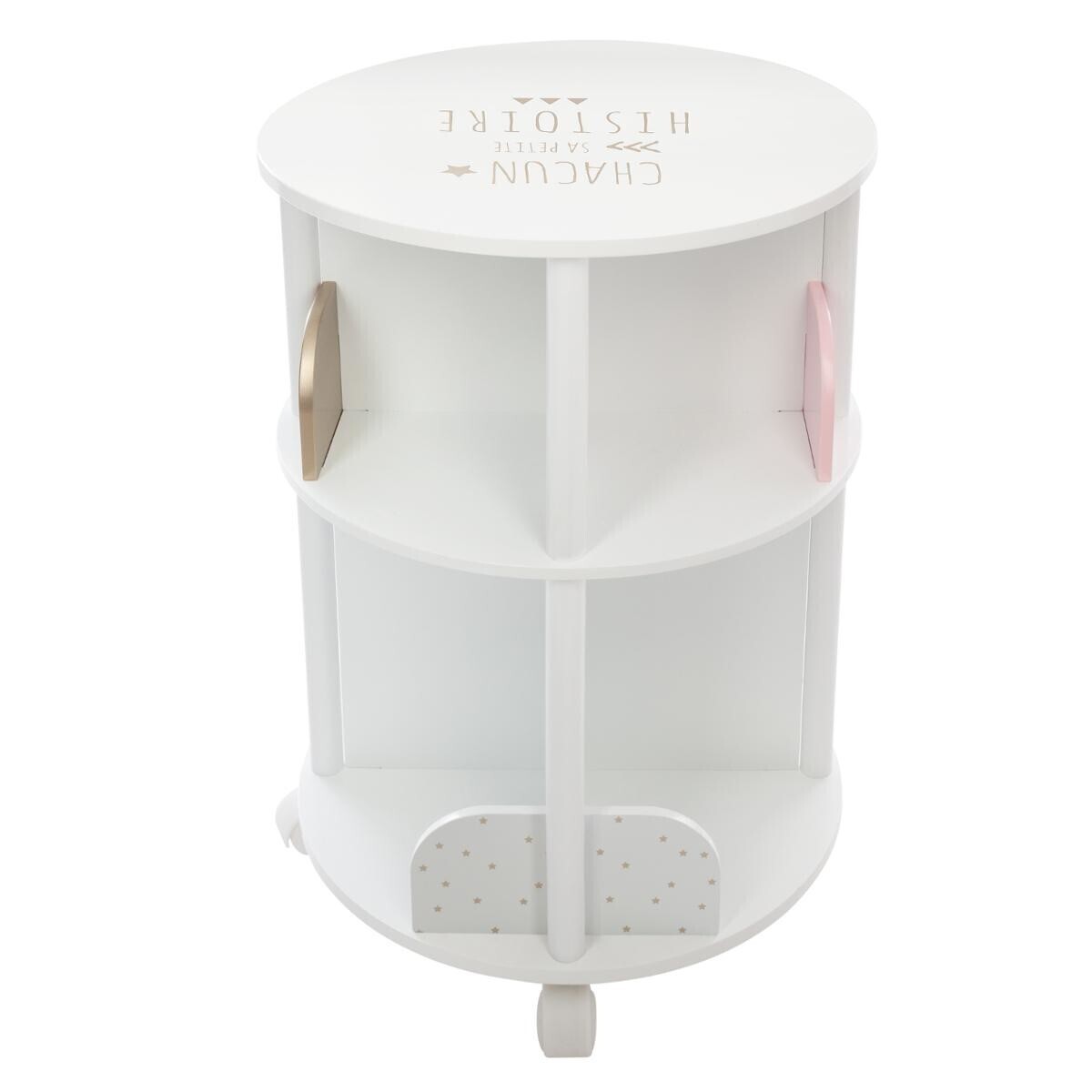 Estantería Redonda para Niños Rosa, H.59 cm Rosa