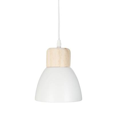 L&aacute;mpara colgante de metal "desy" blanco, d.15 cm