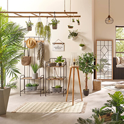 Ficus artificial verde, h.120 cm