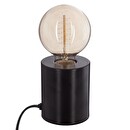 Lámpara de base "Saba" Negro, H.11 cm Negro