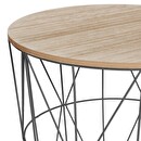 Mesa Auxiliar "Kumi" Negro, Ø 40 cm Negro
