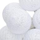 Guirnalda LED 10 Bolas, Pilas Blanco, L.165 cm Blanco