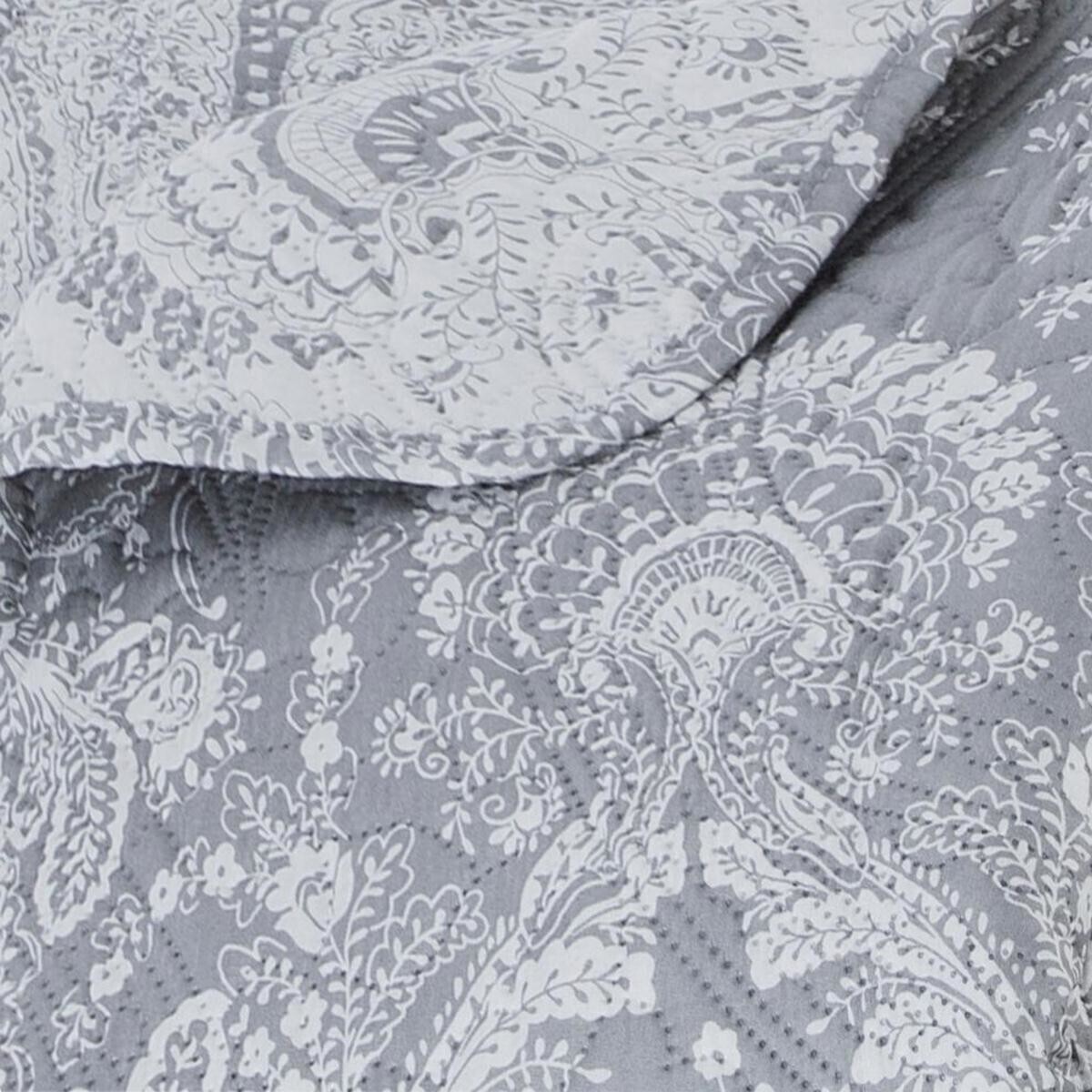 Cubrecama, 2 fundas de almohada "Marie" Gris ratón, 260x240 cm Gris ratón