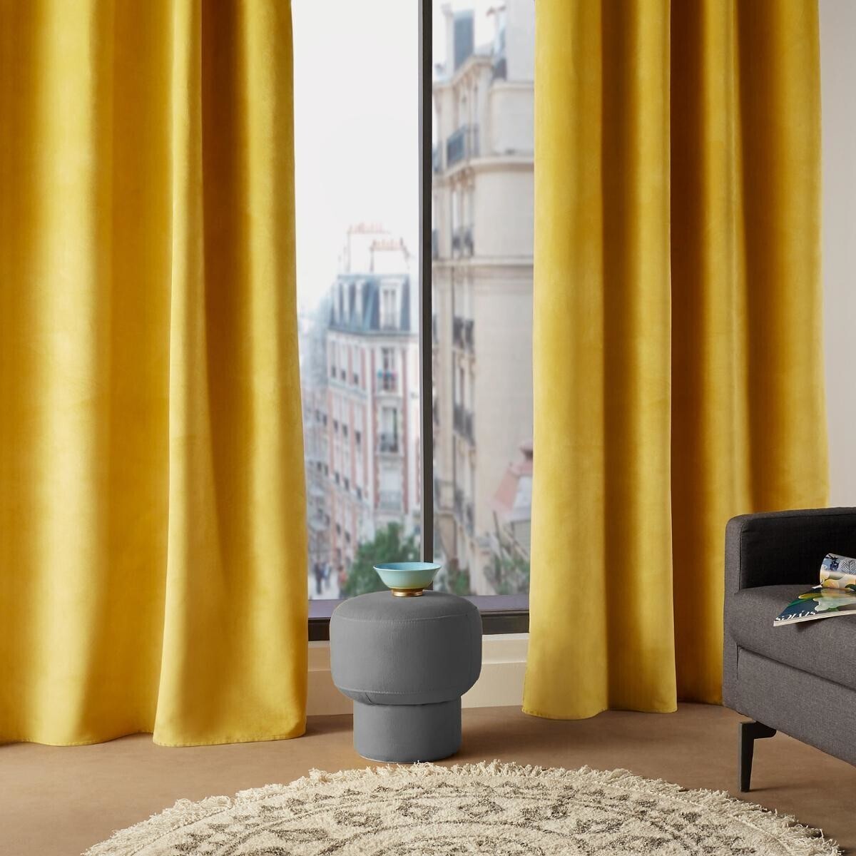 Cortina "Lilou" Amarillo, 140x260 cm Amarillo