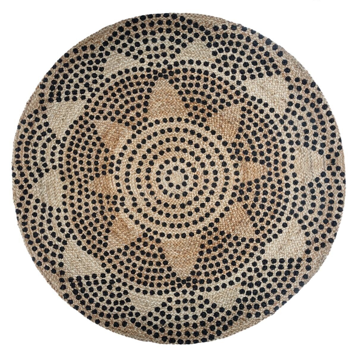 Alfombra "Living", yute D.120 cm Modelo 1