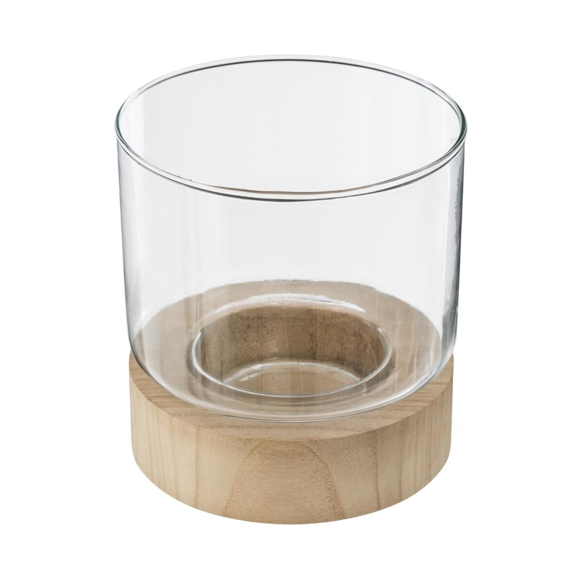 Juego de 3 portavelas "Verano" Vidrio, D.10/13/16 cm Transparente