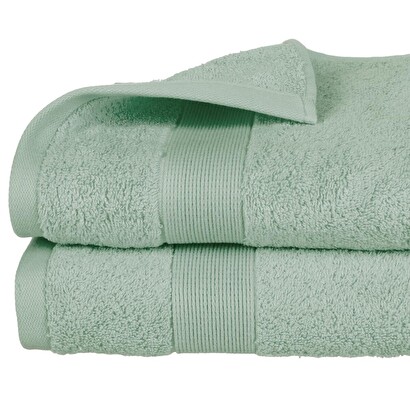 Toalla de ducha "esencial" algod&oacute;n, verde, 70x130 cm, 450 g/m&sup2;