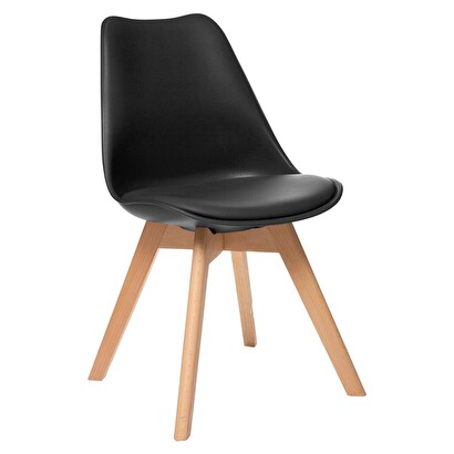 Silla "baya", patas de haya negro