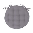 Coj&iacute;n redondo para silla Gris, D.38 cm Gris